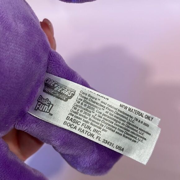 Care Bears Share Bear Purple Winking Excellent Used Condition 10” tall Soft - Picture 7 of 7